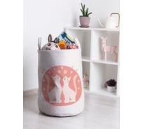 Корзина для игрушек JOYARTY Кошачья любовь 35x50 см toba_422691_M