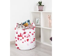 Корзина для игрушек JOYARTY Дождь из сердец 35x35 см toba_422646_S
