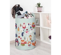 Корзина для игрушек JOYARTY новогодние зверюшки 40x60 см toba_380868_L