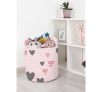 Корзина для игрушек JOYARTY Ассорти из сердечек 35x35 см toba_422721_S