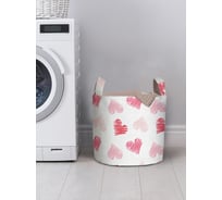 Корзина для хранения вещей JOYARTY Рисунок сердечек 35x35 см gaba_422640_S