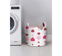 Корзина для хранения вещей JOYARTY Гирлянда из сердец 35x35 см gaba_422710_S