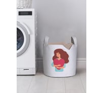 Корзина для хранения вещей JOYARTY Обнимая сердце 35x35 см gaba_422696_S