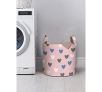 Корзина для хранения вещей JOYARTY Ванильные сердца 35x35 см gaba_422720_S
