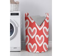 Корзина для хранения вещей JOYARTY Белое сердце 40x60 см gaba_422716_L