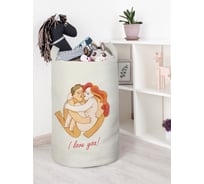 Корзина для игрушек JOYARTY Натуральная любовь 40x60 см toba_422689_L