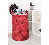 Корзина для игрушек JOYARTY Ажурные сердечки 40x60 см toba_422617_L