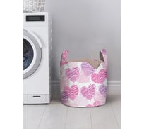 Корзина для хранения вещей JOYARTY Мелковые сердечки 35x35 см gaba_422623_S