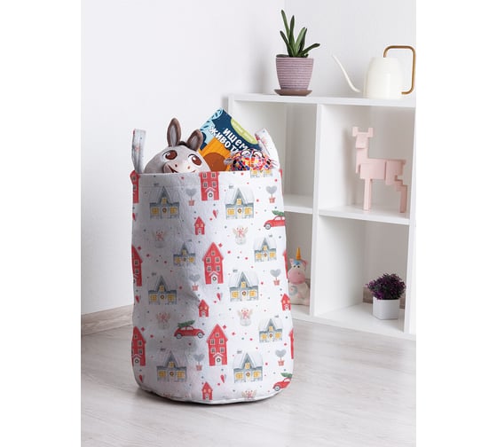 Корзина для игрушек JOYARTY новогодние хлопоты 35x50 см toba_380862_M 1