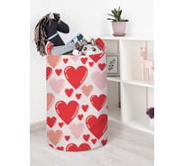Корзина для игрушек JOYARTY Море сердец 40x60 см toba_422654_L