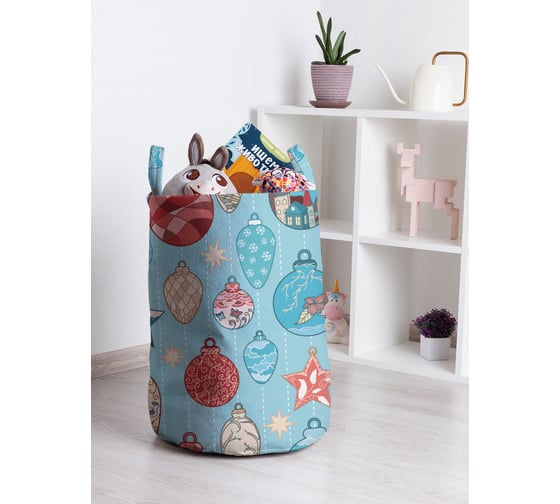 Корзина для игрушек JOYARTY новогодние игрушки 35x50 см toba_419821_M 1