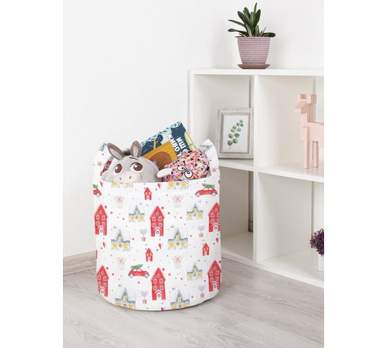 Корзина для игрушек JOYARTY новогодние хлопоты 35x35 см toba_380862_S 1