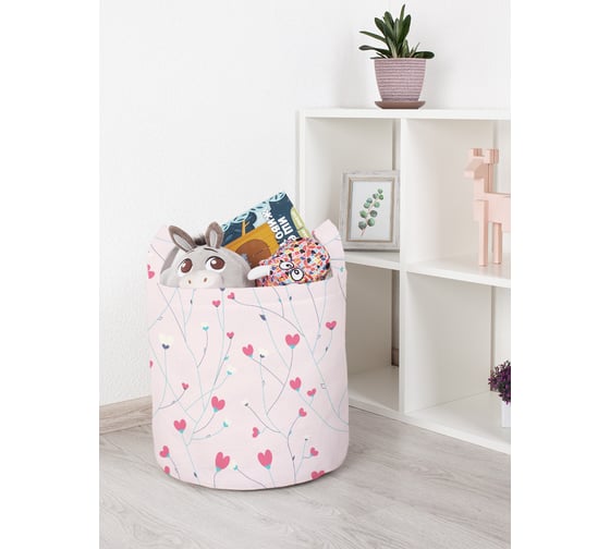 Корзина для игрушек JOYARTY Цветущая любовь 35x35 см toba_422705_S 1