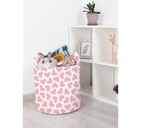 Корзина для игрушек JOYARTY Pink heart 35x35 см toba_422650_S
