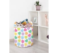 Корзина для игрушек JOYARTY Радуга сердец 35x35 см toba_422645_S
