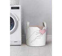 Корзина для хранения вещей JOYARTY Сердце в руках 35x35 см gaba_422677_S