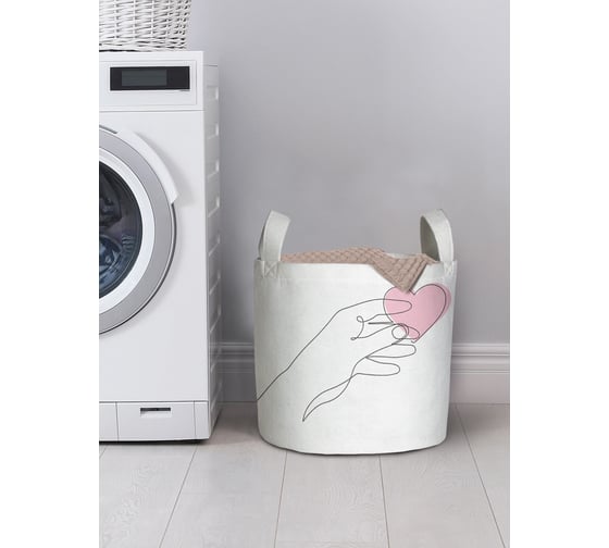 Корзина для хранения вещей JOYARTY Сердце в руках 35x35 см gaba_422677_S 1