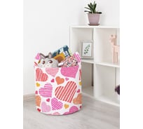 Корзина для игрушек JOYARTY Много сердец 35x35 см toba_422660_S