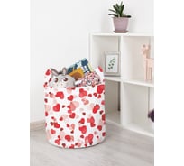 Корзина для игрушек JOYARTY Обилие сердец 35x35 см toba_422687_S