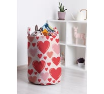 Корзина для игрушек JOYARTY Море сердец 35x50 см toba_422654_M
