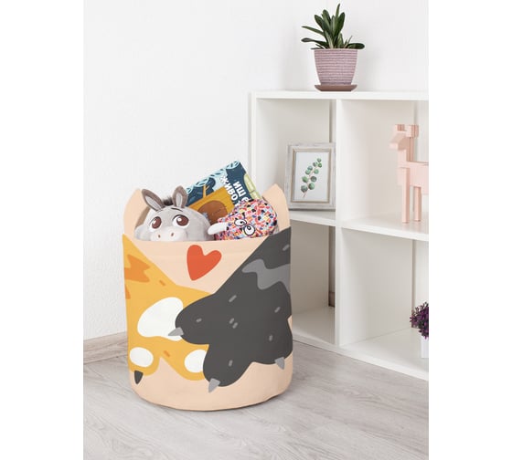 Корзина для игрушек JOYARTY Давай лапу 35x35 см toba_422679_S 1
