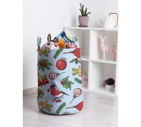 Корзина для игрушек JOYARTY новогодние птицы 35x50 см toba_419882_M