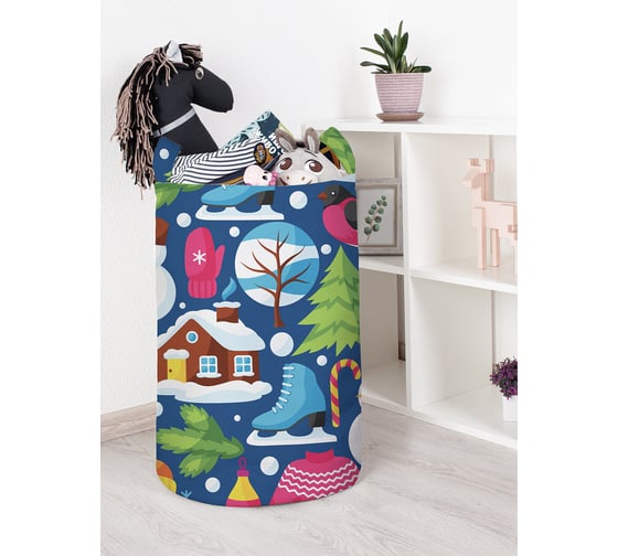 Корзина для игрушек JOYARTY новогоднее настроение 40x60 см toba_419866_L 1