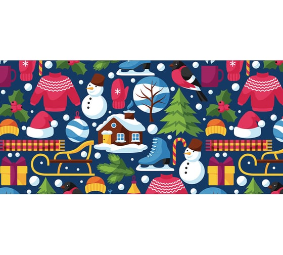 Корзина для игрушек JOYARTY новогоднее настроение 40x60 см toba_419866_L