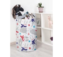 Корзина для игрушек JOYARTY вечеринка зайцев 40x60 см toba_419819_L