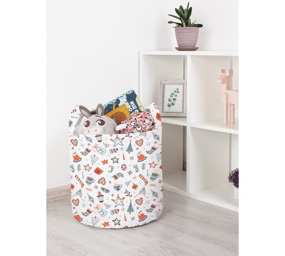 Корзина для игрушек JOYARTY рождественские варежки 35x35 см toba_131212_S 1