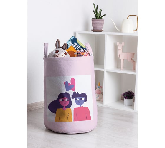 Корзина для игрушек JOYARTY Влюбленные 35x50 см toba_422672_M 1