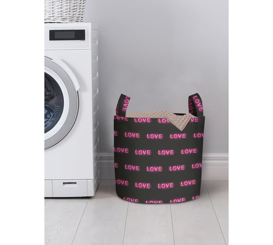 Корзина для хранения вещей JOYARTY love 35x35 см gaba_422665_S 1