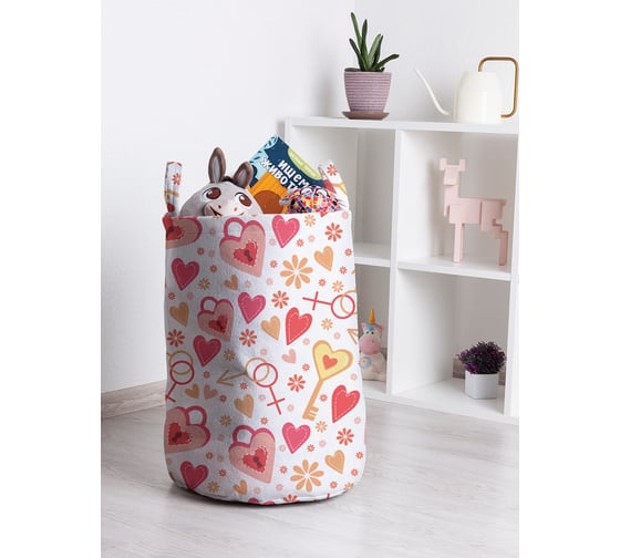 Корзина для игрушек JOYARTY Ключ от сердца 35x50 см toba_422670_M 1