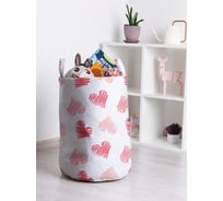 Корзина для игрушек JOYARTY Рисунок сердечек 35x50 см toba_422640_M