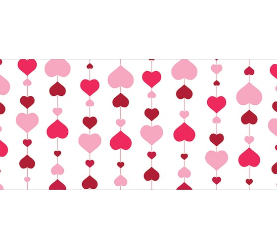 Корзина для игрушек JOYARTY Гирлянда из сердец 40x60 см toba_422710_L
