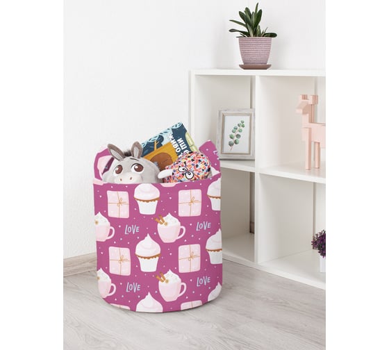 Корзина для игрушек JOYARTY Кофе с пирожным 35x35 см toba_422666_S 1