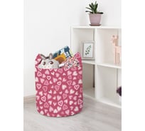 Корзина для игрушек JOYARTY Светящиеся сердечки 35x35 см toba_422622_S