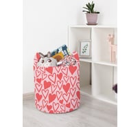 Корзина для игрушек JOYARTY Много сердец 35x35 см toba_422653_S