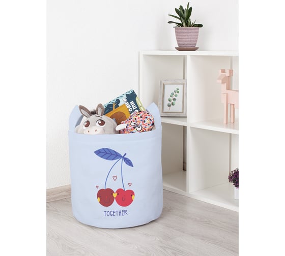 Корзина для игрушек JOYARTY Вишинки вместе 35x35 см toba_422698_S 1