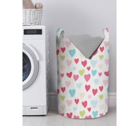 Корзина для хранения вещей JOYARTY Разноцветные Сердца 40x60 см gaba_422724_L