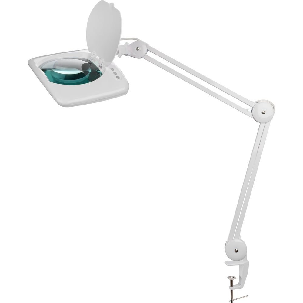 НастольнаяквадратнаялупаREXANTнаструбцине,5Хсподсветкой60LEDбелая31-0513