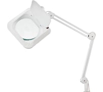 Настольная квадратная лупа REXANT 5Х с подсветкой и крышкой 31-0212