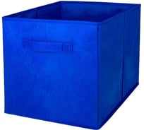 Короб-кубик для хранения ГЕЛЕОС 30x30x30 см, синий КУБ33-5