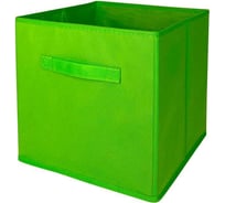 Короб-кубик для хранения ГЕЛЕОС 30x30x30 см, салатовый КУБ33-3