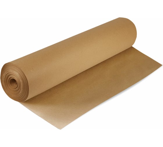 Крафт-бумага в рулоне BRAUBERG 420 мм x 50 м, плотность 78 г/м2, марка а (коммунар) 440184