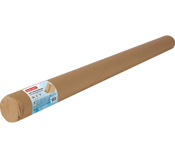 Крафт-бумага в рулоне BRAUBERG 720 мм x 10 м, плотность 78 г/м2, марка а (коммунар) 440183