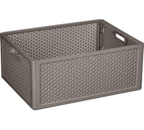 Складной ящик IDILAND Wenge 10 л, 320x240x130 мм серый 221306421/03