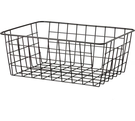 Металлическая корзина для хранения BIRD HOUSE черная, 28x22x12 B0211