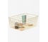 Металлическая корзина для хранения BIRD HOUSE золото, 36x27x15 см B0216 3