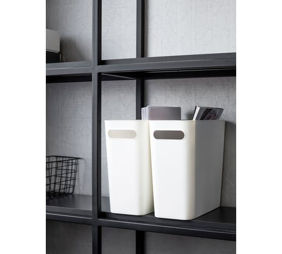 Пластиковый контейнер для хранения BIRD HOUSE белый B0174